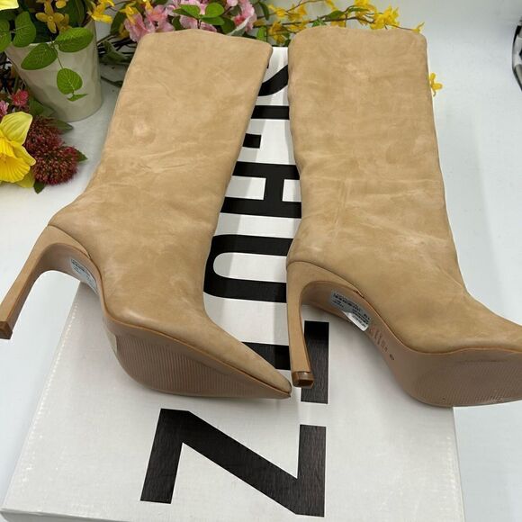 SOLD!!!!!!!!       Women’s Schutz suede boots tan size 6.5 made in Brazil - Picture 4 of 7
